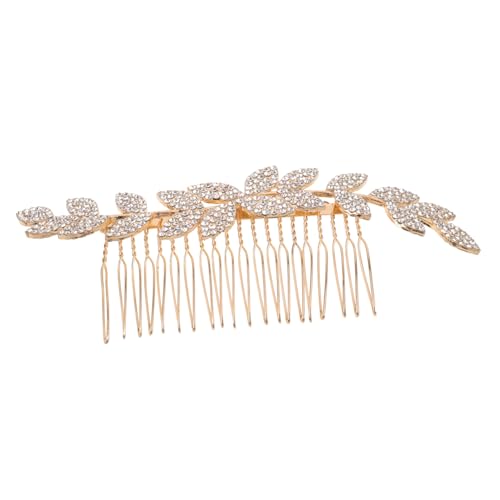 POPETPOP Eleganter Braut Haarkamm mit Funkelnden Strasssteinen Design Leichter und Robuster Haarschmuck für Frauen Hochwertiger Hochzeitsschmuck Dekorativer Französischer Haarkamm von POPETPOP