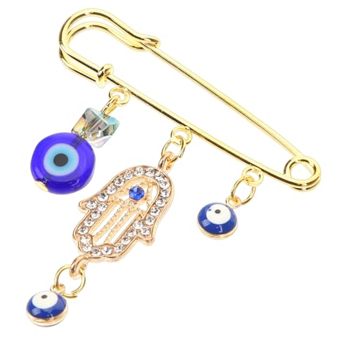 POPETPOP Evil Eye Anstecknadel Brosche Retro Lapel Pin für Damen und Herren Cardigan Schmuck Schalhalter Vielseitig für Partys Hochzeit Business Events Einzigartiges von POPETPOP