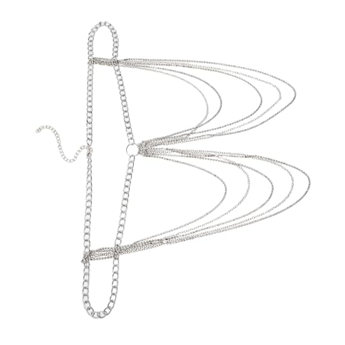 POPETPOP Extravaganter Mehrlagiger Körperschmuck mit Strassbesatz Leichter Komfortabler Taillengürtel für Damen für Partys Club und Tanzveranstaltungen von POPETPOP