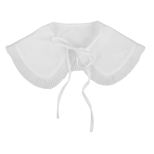 POPETPOP Falscher Damenkragen aus Weichem Polyester Abnehmbarer Fake Collar und Vielseitiges Accessoire Geeignet als Krageneinsatz oder Schultertuch für Casual und Formelle Outfits von POPETPOP