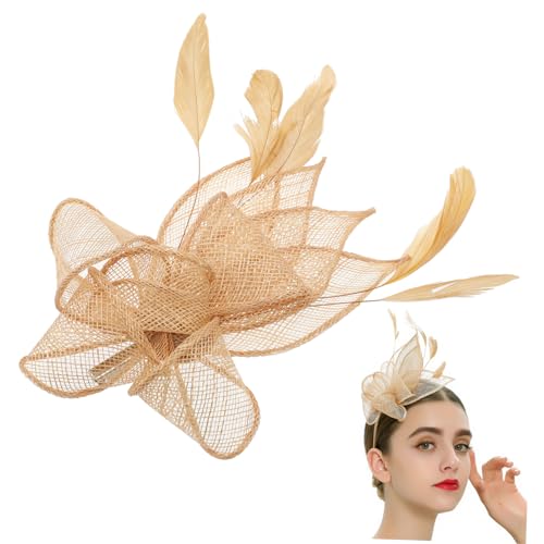 POPETPOP Fascinator Hut Haarband mit Abnehmbarem Clip Eleganter Vintage für Hochzeiten Cocktailpartys Halloween Besondere Anlässe Tragbar eine Passt von POPETPOP
