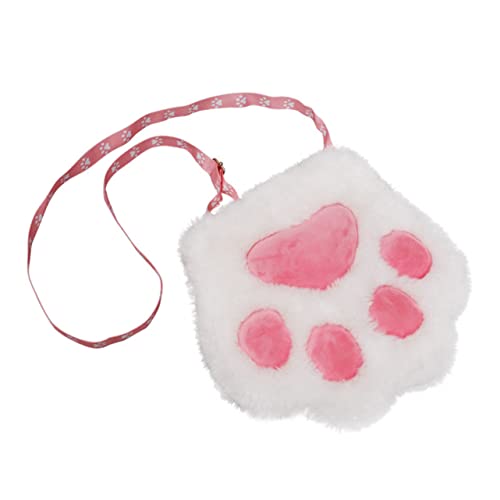 POPETPOP Plüsch Handtasche Mit Reißverschluss Für Make-up-aufbewahrung Tragbare Umhängetasche Für Damen Für Reisen Shopping Und Alltag von POPETPOP