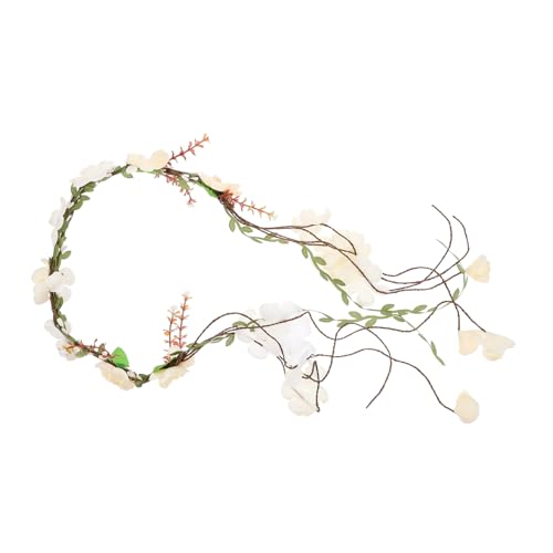 POPETPOP Floral Headband Mädchen Haarschmuck Haarreif für Hochzeit Festival Party Strand Leicht Natürlicher Look Langlebig und Bequem von POPETPOP