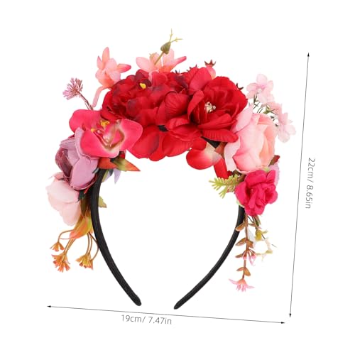 POPETPOP Floraler Haarreif für Erwachsene Leichter Bequemer Haarreif mit Eleganter Blumenverzierung Langlebiges Party Accessoire für Hochzeiten und Geburtstagsfeiern von POPETPOP