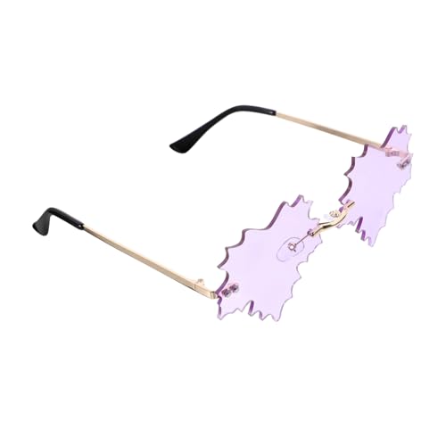 POPETPOP Frameless Party Sonnenbrille Baumblatt Design Leichtes Einzigartiges UV Schutz Accessoire für Damen und Herren Partybrille für Erwachsene POPETPOP Frameless Party Sonnenbrille Baumblatt Design Leichtes Einzigartiges UV Schutz Accessoire für Damen und Herren Partybrille für Erwachsene von POPETPOP