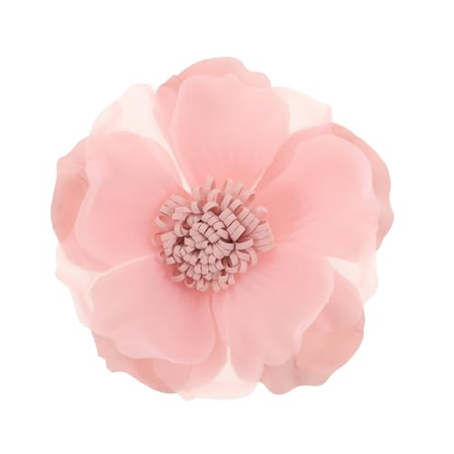 POPETPOP Französische Seidenblumenbrosche Damen Rosa Anstecknadel Modisches Kleidungszubehör Vielseitig für Kleidung Hüte Taschen von POPETPOP