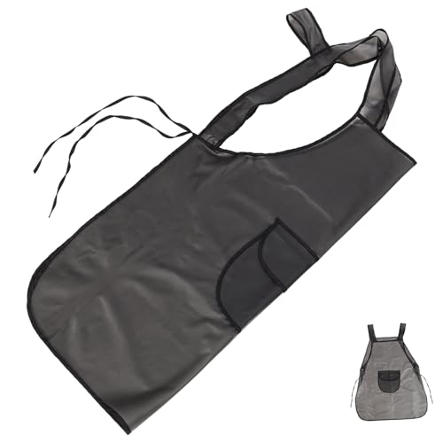 POPETPOP Friseuroverall Arbeitskleid Friseurschürze Friseurschürze Mit Tasche Haarfärbeschürze Friseurschürze Koreanische Mode Haarfärbeschal Uniform Arbeitskleidung Damen Tpu von POPETPOP