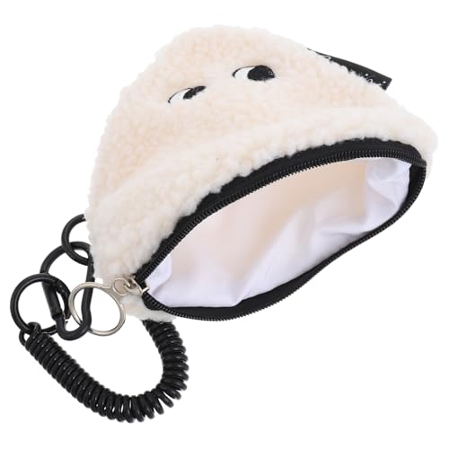 POPETPOP Geldbörse für Onigiri-Puppe Plüsch Geldbörse kleines Münztäschchen Münzhalter Portemonnaie Geldbeutel Beutel zur kleine Taschen für die Handtasche Weiß von POPETPOP