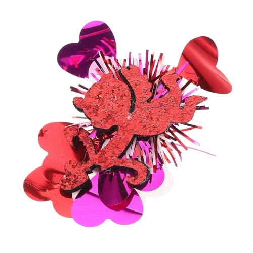 POPETPOP Glitzernde Herz Haarspangen mit Pailletten Funkelnde Alligator Clips für Mädchen Vielseitige Haarschmuck Accessoires für Valentinstag Geburtstag Hochzeit und Festliche Anlässe von POPETPOP