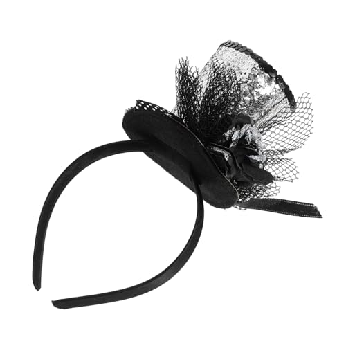 POPETPOP Glitzernder Pailletten Party Haarreif mit Netzstoff Festliche Kopfbedeckung für Mädchen Fotografie Geburtstag Festival Events von POPETPOP