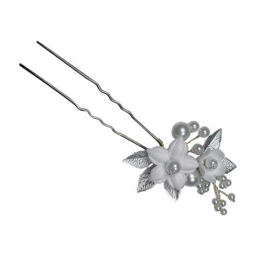 POPETPOP Goldfarbener Perlen Haarkamm mit Blumenmotiv Vielseitiger Brautschmuck für Hochzeitsfrisuren Langlebiges Haarschmuck Accessoire für Damen und Bräute von POPETPOP