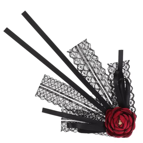 POPETPOP Große Schleifenbrosche aus Spitze mit Roter Rosen Dekoration Eleganter Ansteckpin für Damenkleidung Vielseitiger Schmuck für Blusen Kleider Mäntel und Festliche Anlässe POPETPOP Große Schleifenbrosche aus Spitze mit Roter Rosen Dekoration Eleganter Ansteckpin für Damenkleidung Vielseitiger Schmuck für Blusen Kleider Mäntel und Festliche Anlässe von POPETPOP
