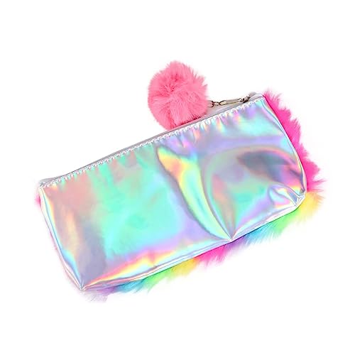 POPETPOP Plüsch-stiftetasche Mit Reißverschluss Großes Federmäppchen Aus Weichem Material Tragbare Aufbewahrungstasche Für Schreibwaren Geeignet Für Studenten Und Junge Mädchen von POPETPOP