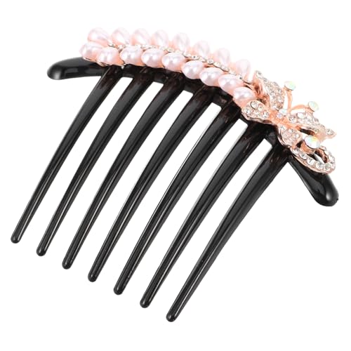 POPETPOP Haarkamm Spange Mit Perlen Für Damen Stilvolle Haarspangen Aus Langlebigen Materialien Dekorative Haarschmuck Für Viele Anlässe Funkelnde Strass Haarspangen Für Hochzeit Und von POPETPOP