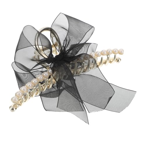 POPETPOP Haarklammer Mit Großen Schleifen Und Perlenakzenten Dekorative Haargreifer Für Frisuren Und Hochsteckfrisuren Für Damen Und Mädchen Haarschmuck von POPETPOP