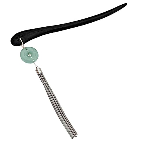 POPETPOP Haarnadel Haarspangen Für Frauen Französische Haarspangen Haarstab Aus Haarstock Brötchen Haarstock Chignon-maker-tool Kleidung Fräulein Nachahmung Jade Haare Hoch von POPETPOP