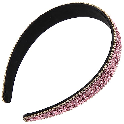 POPETPOP Glitzer-stirnbänder Für Damen Gepolstertes Gesichtswaschstirnband Glitzernde Stirnbänder Für Damen Bling-stirnband Disco-accessoires Für Damen Steckbrett Braut Strasssteine Stoff von POPETPOP