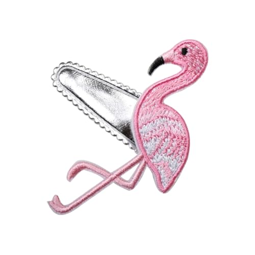 POPETPOP Stickerei Haarnadel Flamingo-haarnadel Haarklemme Mädchen Ausgabekarte Kind von POPETPOP