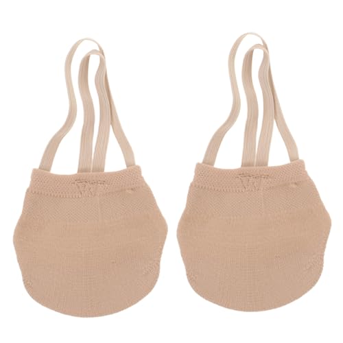 POPETPOP Halbsohlen Tanzschuhe S Atmungsaktive Elastische Fußschutz Sohlenabdeckung Halbe Schuhsohle für Ballett Yoga Fitness rutschfest mit Verstellbarem Gummiband von POPETPOP