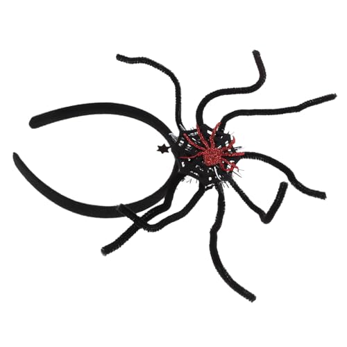 POPETPOP Halloween Haarreif Spinne Kopfband für Kostümparty Langlebig aus Filz und Vielseitiges Partyaccessoire für Halloween und Mottofeste Formstabil und Kompakt zu Verstauen von POPETPOP