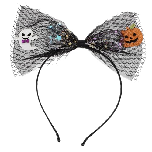 POPETPOP Halloween-kostüm-kopfschmuck Skelett-kopfbedeckung Glitzer-kürbis-haarreifen Spitzen-kürbis-kopfschmuck Haarschmuck Für Frauen Stirnbänder Für Fräulein Elchhörner Stoff Stirnband von POPETPOP