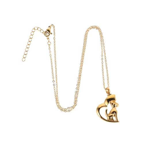 POPETPOP Halskette Für Haustierasche Kleine Urne Mit Charm Für Hund Einäscherungsschmuck Aus Titanstahl Andenken Für Frauen Gedenkstätte Für Geliebtes Tier von POPETPOP