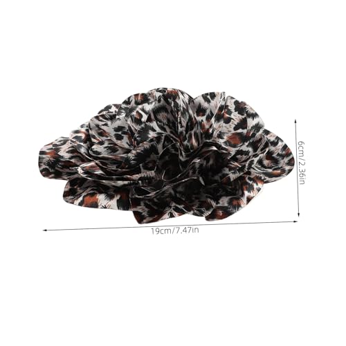 POPETPOP Handgefertigte Stoffbrosche Leopardblüte Dekorative Anstecknadel für Damenkleider Accessoires für Hochzeit Party Bankett Vielseitig Tragbar als Schmuck und Kleidungsakzent von POPETPOP