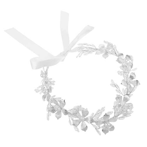 POPETPOP Handgefertigtes Braut Haarband mit Funkelnden Strasssteinen Floraler Design Innovatives Bindeband für Sicheren Sitz Vielseitig Einsetzbar bei Hochzeit Geburtstag Party für Mädchen von POPETPOP