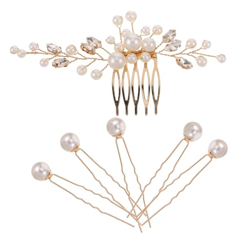 POPETPOP Handgefertigtes Braut Haarschmuck mit Haarkamm und Steckkamm Chinese Style Eleganter Hochzeitskopfschmuck für Damen Verarbeitung Geeignet für Braut und Festliche Anlässe von POPETPOP