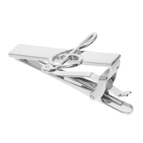 POPETPOP Herren Krawattenklammer aus Robustem Legierungs Material Innovatives Musik Design Komfortabel und Langlebig Vielseitig für Business Anzug und Hochzeit Einfache Anbringung von POPETPOP