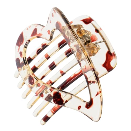 POPETPOP Herzförmige Haarklammer Damen Einfacher Kunststoff Haarschmuck Langlebiger Haarclip Stylisches Accessoire für Frisuren Leicht zu Verwenden Strapazierfähige Haarklammer für Alltag POPETPOP Herzförmige Haarklammer Damen Einfacher Kunststoff Haarschmuck Langlebiger Haarclip Stylisches Accessoire für Frisuren Leicht zu Verwenden Strapazierfähige Haarklammer für Alltag von POPETPOP