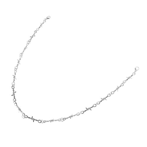 POPETPOP Hiphop Halskette Unisex Anhänger Punk Schmuck Zinclegierung Langlebig Modisches Accessoire für Männer Frauen Stilvolle Ketten Choker von POPETPOP