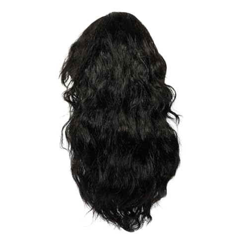 POPETPOP Jahre Herren Perücke Punk Rocker Stil Lockig Shaggy Haarteil Leicht Wiederverwendbar Natürlich Aussehend Waschbar Robust Für Halloween Cosplay Party von POPETPOP