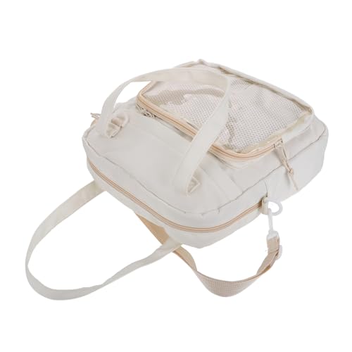 POPETPOP Japanische Schultertasche Damen Transparent Soft Girl Style Leicht Verstellbar Große Kapazität Alltag College Tote Tasche Für Reisen Und Cosplay von POPETPOP