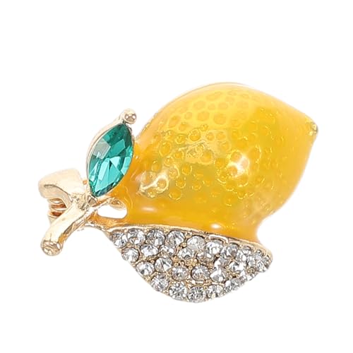 POPETPOP Japanische Zitronenbrosche aus Langlebiger Zinklegierung Anstecknadel mit Niedlichem Frucht Design Vielseitiges Accessoire für Kleidung Taschen Hüte für Alltag Partys von POPETPOP