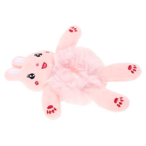 POPETPOP Niedliches Haarband Für Mädchen Plüsch Haargummi Elastisches Haargummi Vielseitiges Haar Accessoire Für Kleinkinder Mit Hasenohren Für Pferdeschwanzhalter von POPETPOP