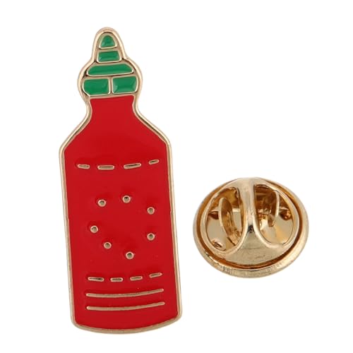 POPETPOP Ketchup Brosche Cartoon Anstecknadel aus Langlebiger Zinklegierung Bunte Pins für Rucksäcke Kleidung und Taschen Stilvolles Accessoire für Alltag und Freizeit von POPETPOP