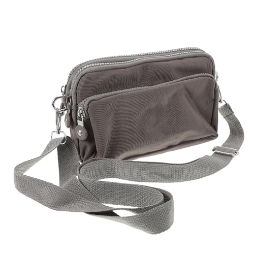 POPETPOP Kleine Damen Umhängetasche aus Strapazierfähigem Oxford mit Verstellbarem Crossbody Gurt Kompakte Handytasche mit Kartenfächern Mini Tasche für Alltag Reisen und Freizeit von POPETPOP