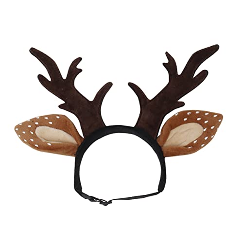 POPETPOP Hunde-weihnachts-outfit Haustierweihnachtskopfband. Hundekostüm Headband. Geweih Weihnachtsmützen Für Katzen Weihnachts-haustier-cosplay-kostüme Geschenk Haarteil Halloween Damen von POPETPOP