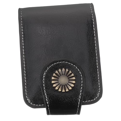 POPETPOP Kompakte Lippenstift Tasche mit Spiegel Kleine Tragbare Kosmetiktasche für Damen Leichtes Lippenstift Etui mit Druckknopfverschluss Multifunktionale Mini Make Up Tasche für Geld von POPETPOP