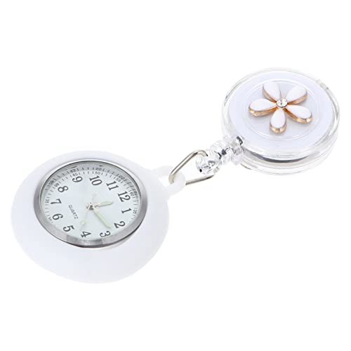 POPETPOP Uhren Taschenuhr Einziehbare Broschenuhr Hängende Taschenuhren Krankenschwestern-Ansteckuhr Geschenk für Studentische Ärzte Pulsuhr von POPETPOP