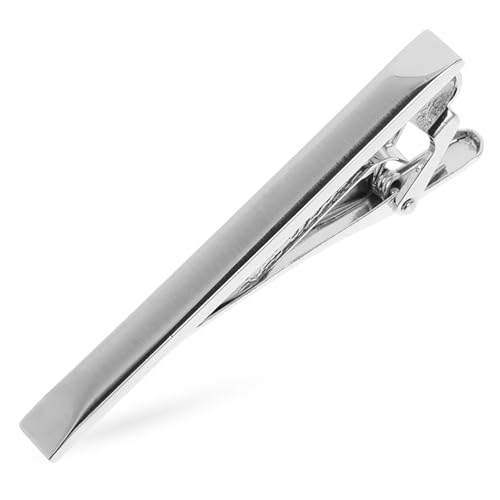 POPETPOP Krawattenklammer für Herren Klassischer Business Anzug Clip Schlichtes Design Einfache Handhabung Stilvolles Hemdzubehör für Hochzeit Büro und Festliche Anlässe von POPETPOP