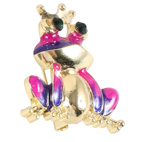 POPETPOP Kreative Frosch Brosche aus Langlebiger Legierung Niedliche Anstecknadel für Kleidung Vielseitige Dekorative Reversnadel Modisches Accessoire für Mantel Hemd Rucksack und Hut von POPETPOP