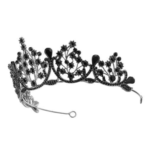 POPETPOP Kristallkrone Diadem Damen Tiara Strass Hochzeit Braut Langlebig und Leicht Haarschmuck für Geburtstagsfeier Abschlussball Kostüm Party Feierliche Anlässe von POPETPOP