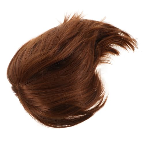 POPETPOP Kurze Gerade Perücke Damen Leicht Tragbar Party Perücke Cosplay Haarteil Unisex Geeignet für Kostümfest Karneval Fasching von POPETPOP