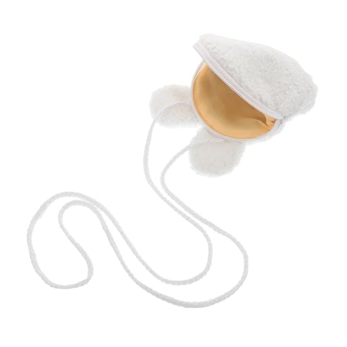 POPETPOP Kuschelige Mädchen Umhängetasche Plüsch Kaninchen Ohr Crossbody Bag Flauschig Münztasche Cartoon Design Für Kleine Mädchen Alltagstasche von POPETPOP