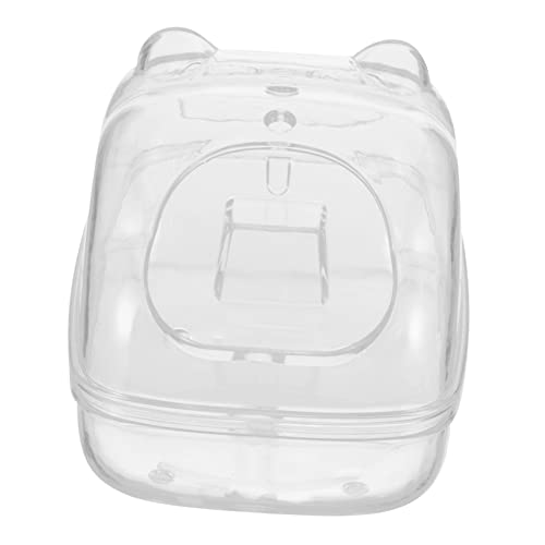 POPETPOP Hamster Transparentes Badezimmer Behälter Für Sandbäder Meerschweinchen Sandbad Fall Waschraum-hamster Kuscheltier Hamster Sandbadbox Für Rennmäuse Bettpfanne Groß Plastik von POPETPOP