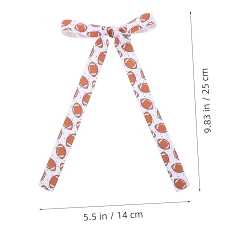 POPETPOP Langschwanz Quasten Haarclip für Mädchen Festliche Schleife Weiß mit Stoffknoten Vielseitige Haarspange für Sport Karneval und Geburtstagsfeier Geeignet von POPETPOP