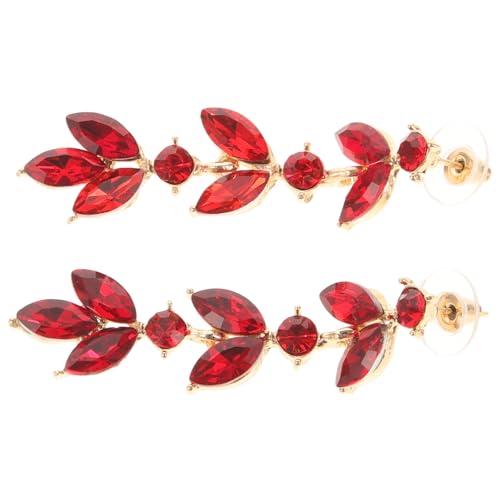 POPETPOP Leichte Geometrische Ohrstecker aus Zinklegierung Kristallblaue Quasten Ohrringe für Damen Statement Drop Ohrringe Langlebiger und Angenehmer Schmuck für Alltag und Party von POPETPOP