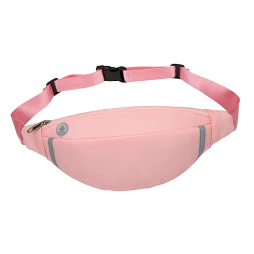 POPETPOP Leichte Verstellbare Bauchtasche für Damen Praktische Hüfttasche in Leuchtender Farbe zum Wandern Radfahren und Alltag Modische Kompakte Lauftasche mit Stabilem Reißverschluss von POPETPOP